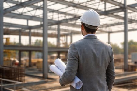ingenieur-dos-chantier-poutres-metal