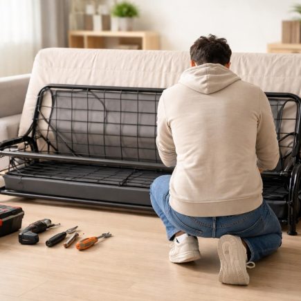 personne-agenouillee-canape-demonte-outils