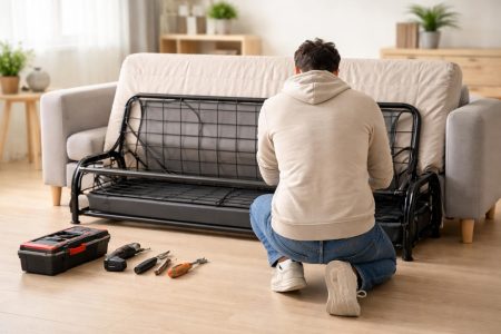 personne-agenouillee-canape-demonte-outils