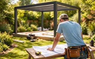 personne-consultant-plans-jardin-pergola