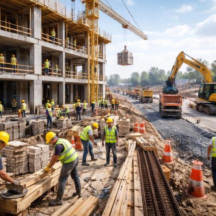 chantier-ouvriers-casques-machines-construction