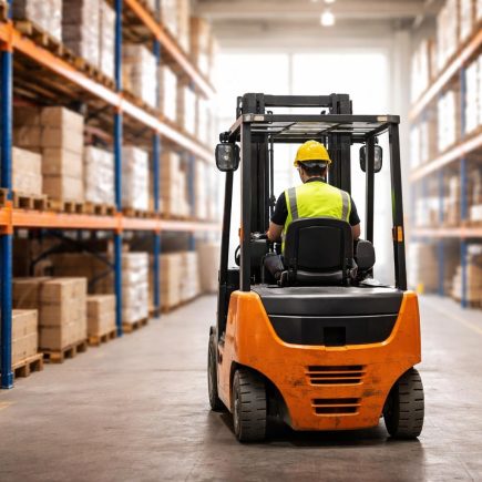 chariot-elevateur-entrepot-rayonnages-cartons