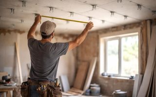 artisan-mesurant-plafond-piece-construction