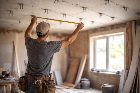 artisan-mesurant-plafond-piece-construction