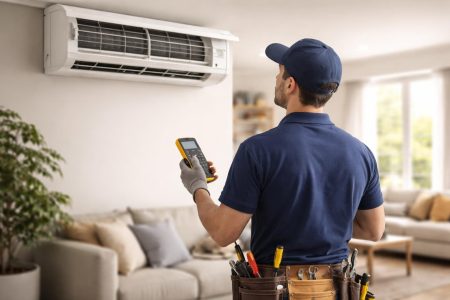technicien-climatiseur-salon-meubles-contemporains