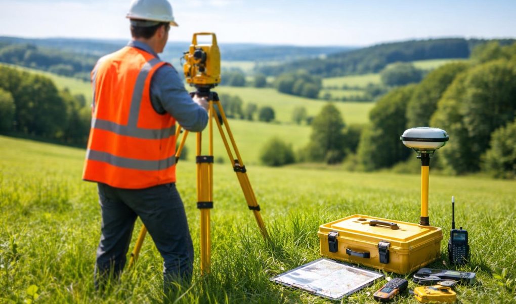 geometre-tenue-equipement-terrain-verdoyant