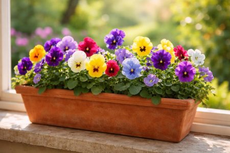 jardiniere-terre-cuite-pensees-couleurs-vives