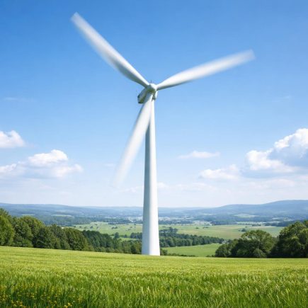 eolienne-champ-verdoyant-ciel-bleu