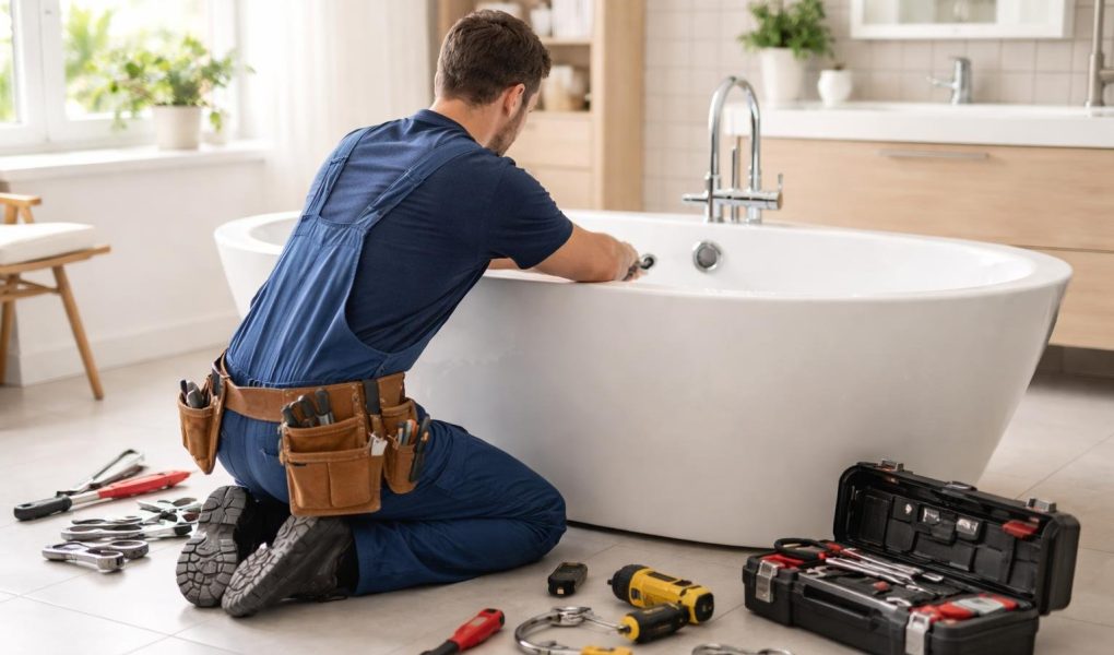 plombier-travail-baignoire-salle-bain